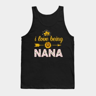 I Love Being Nana Bee Sunflower Mothers Day Tank Top